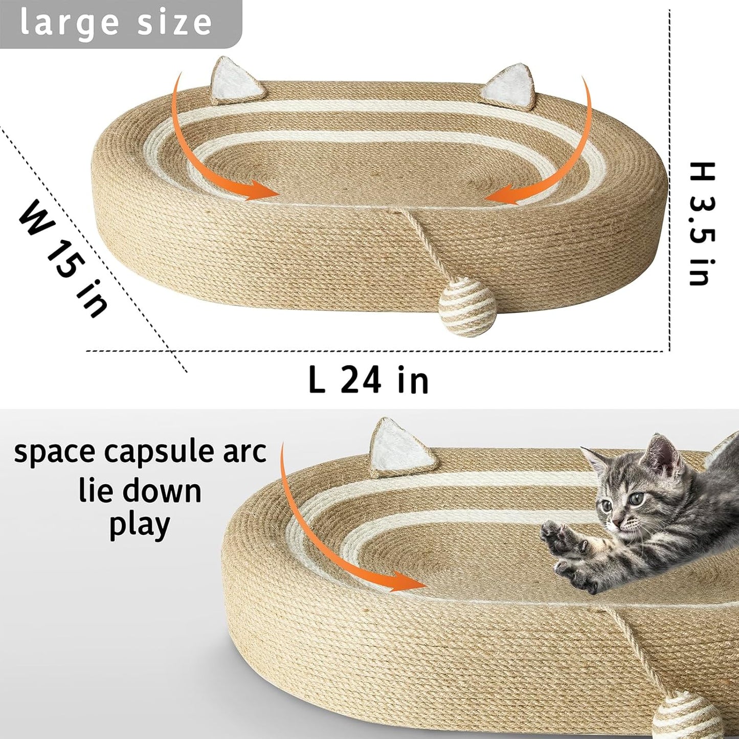 HAVENMARKT™ CAT SCRATCHER BED
