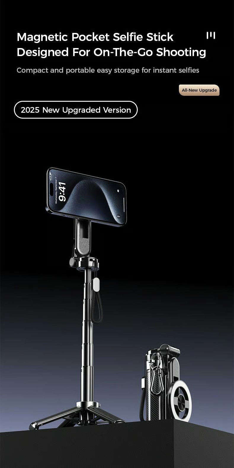 HAVENMARKT™ 360° MAGNETIC MULTIFUNCTIONAL SELFIE STICK